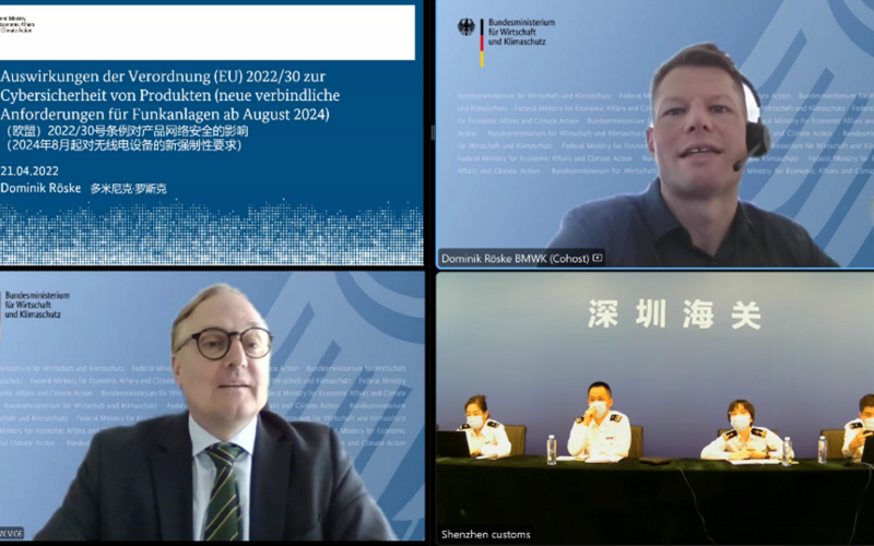 Expert Dominik Röske (BMWK) presents on minimum requirements for cybersecurity. © GPQI-GIZ