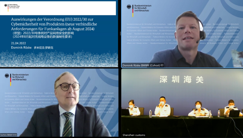 Expert Dominik Röske (BMWK) presents on minimum requirements for cybersecurity. © GPQI-GIZ